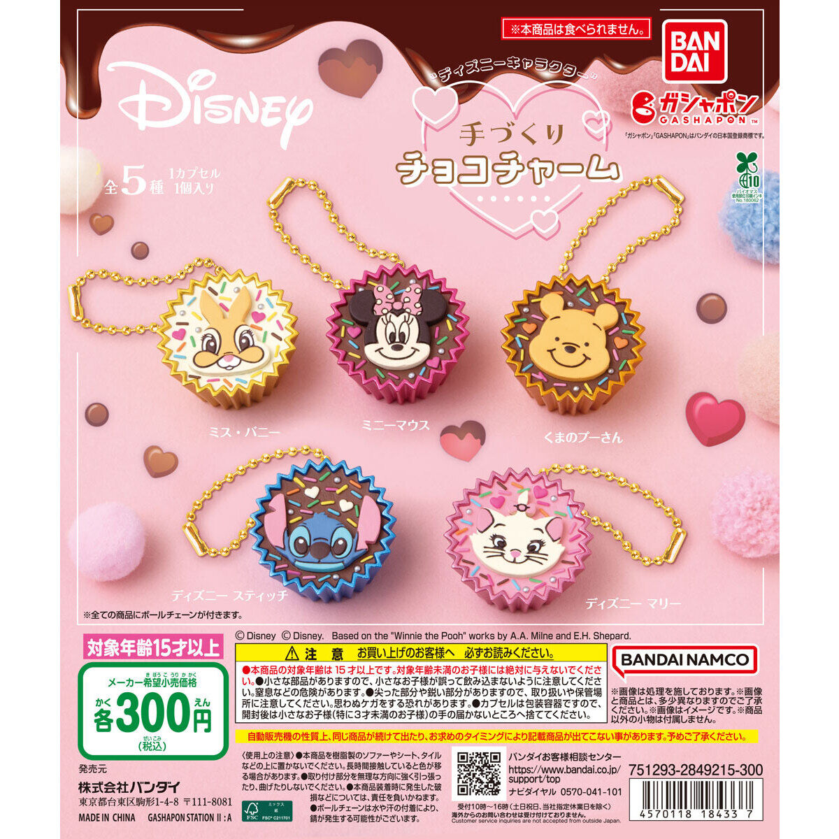 “ディズニーキャラクター” 手づくりチョコチャーム