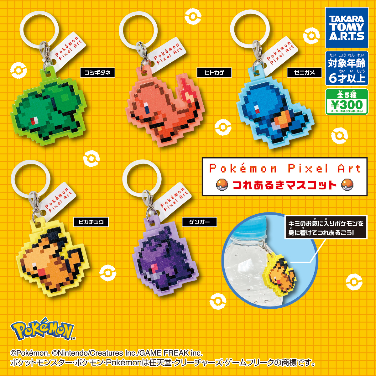 Pokémon Pixel Art つれあるきマスコット
