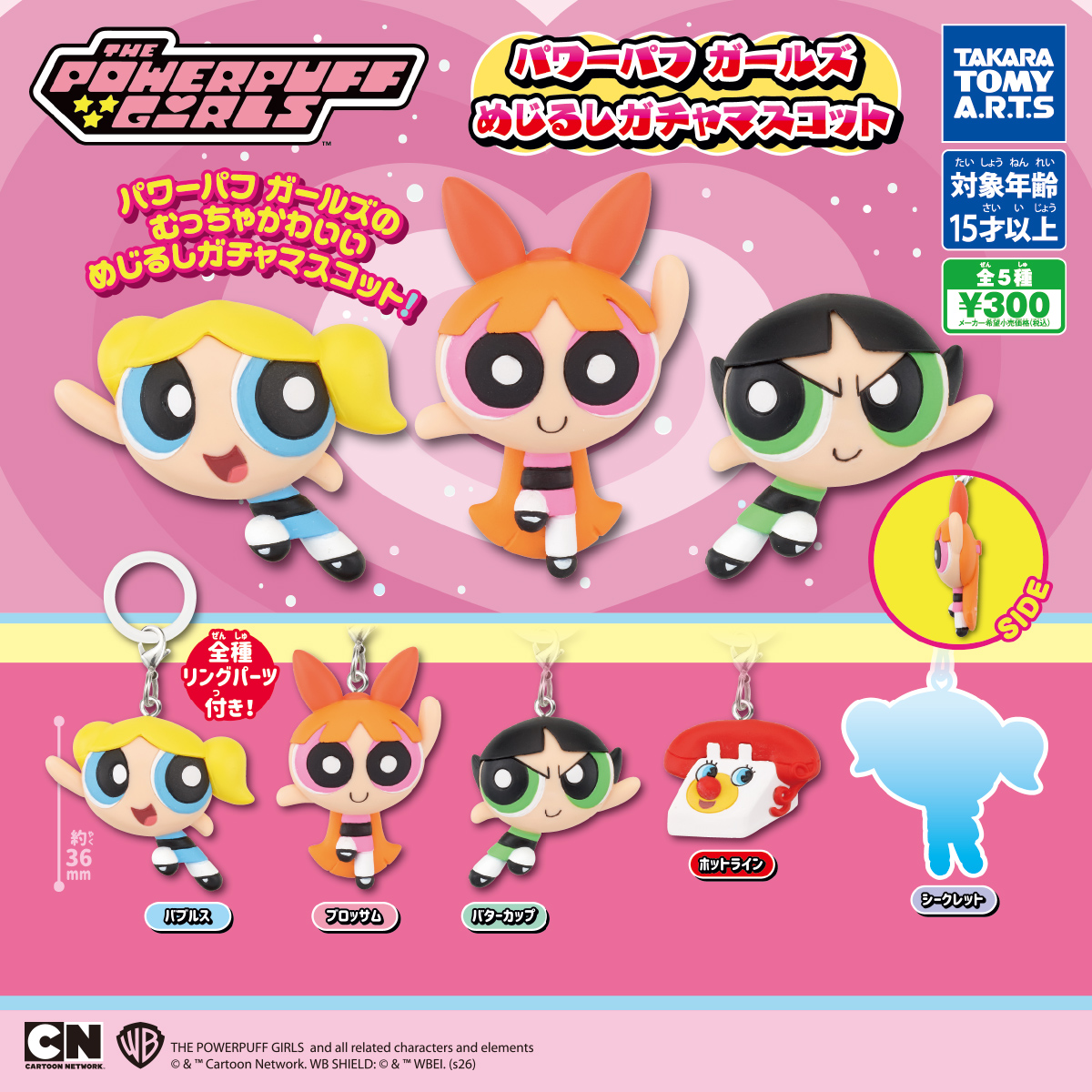 パワーパフガールズ めじるしガチャマスコット
