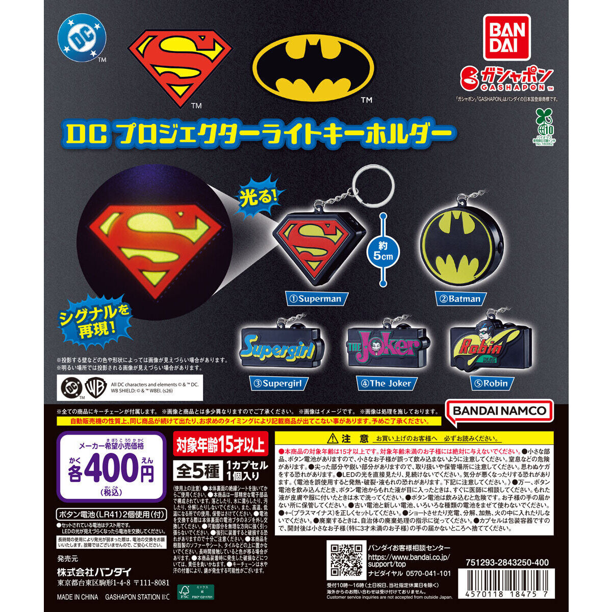 DC プロジェクターライトキーホルダー