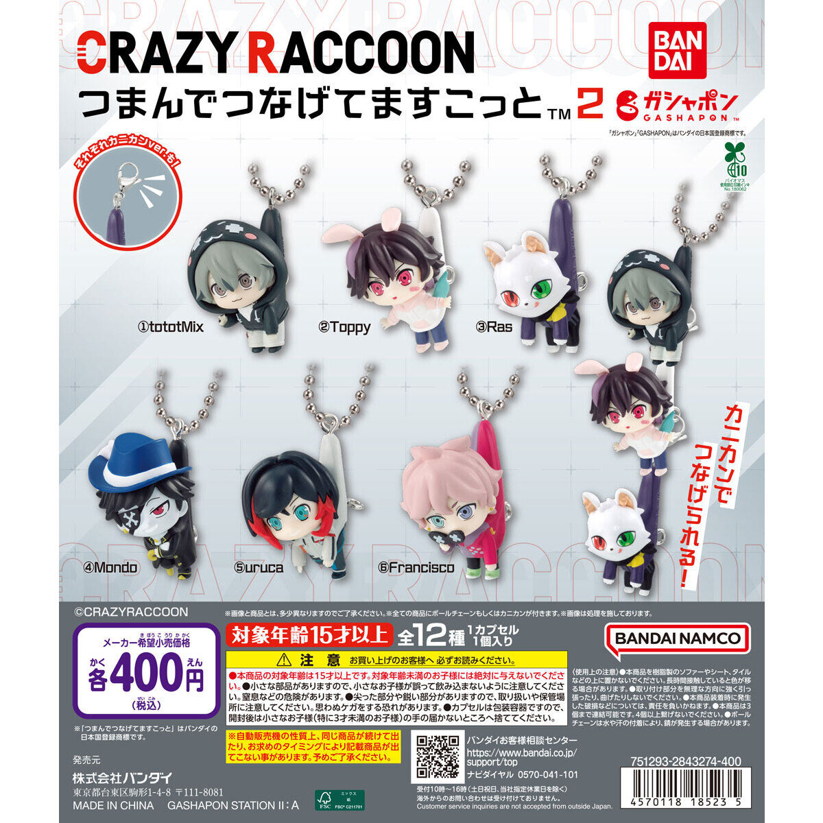 CRAZY RACCOON つまんでつなげてますこっと2